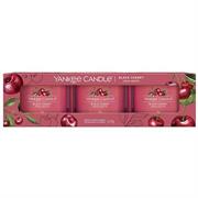 PANKEE CANDLE Set 3 Candele Black Cherry Rosso
